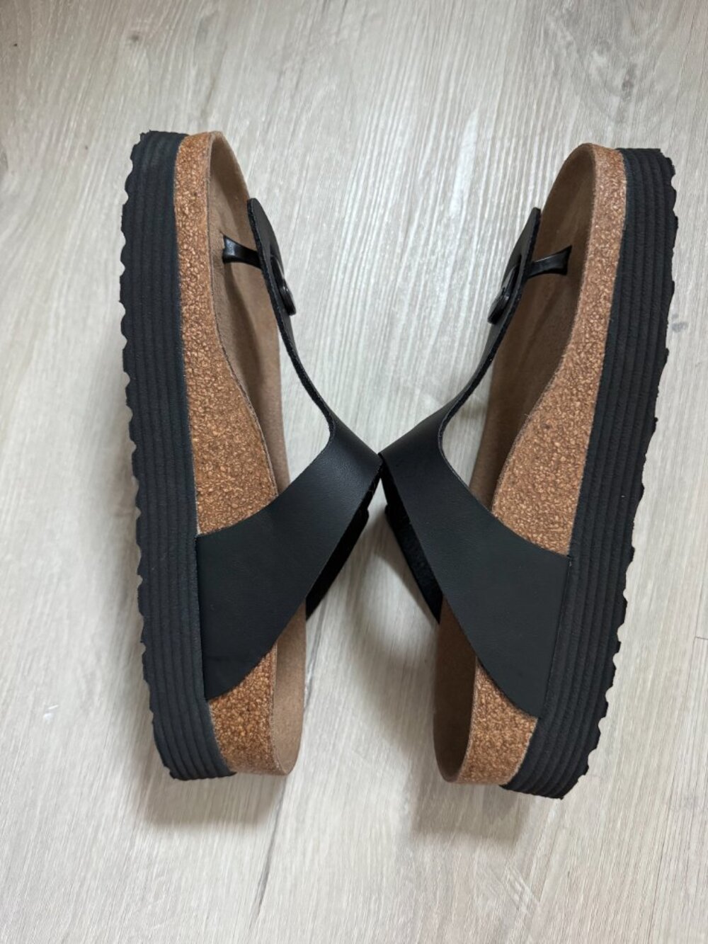 Birkenstock Papillio Gizeh Platform Vegan Black New Without Tag EU 39 / US 8–8.5 - Picture 7 of 11